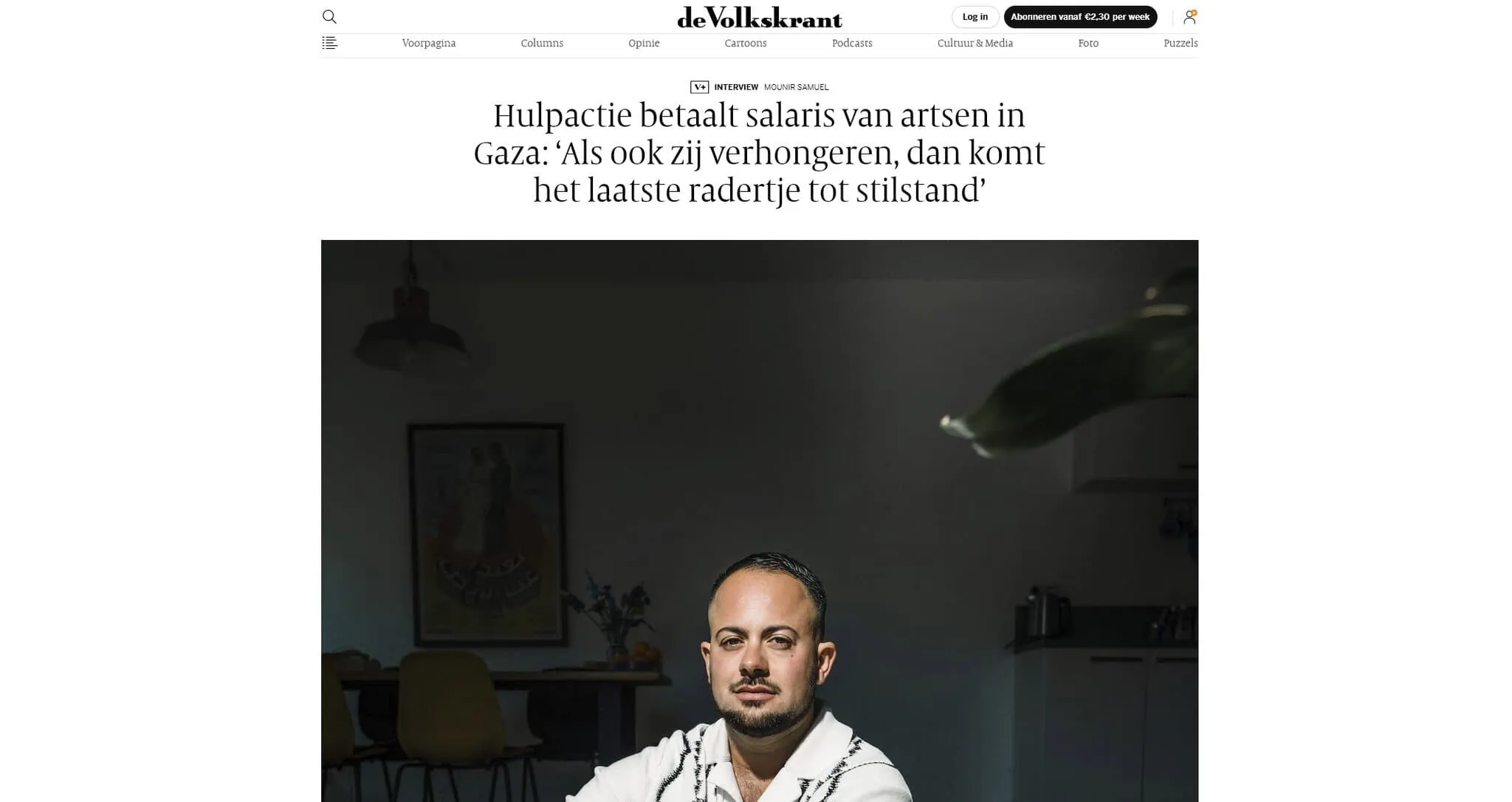 Volkskrant-interview---Hulpactie-betaalt-salaris-van-artsen-in-Gaza